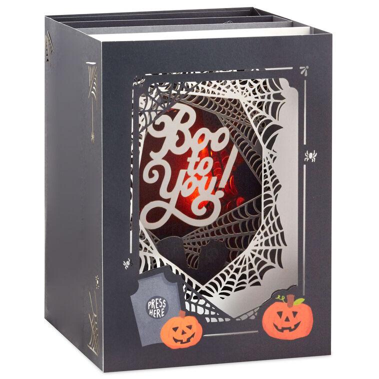Hallmark Boo To You Musical 3D Pop-Up Halloween Card With Light