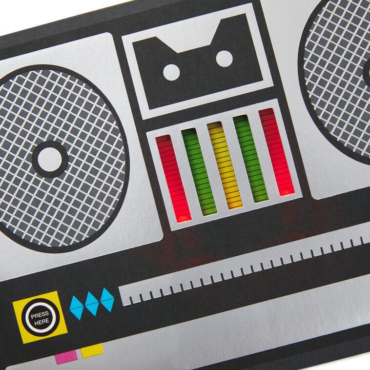 Hallmark Boom Box Musical Birthday Card With Lights