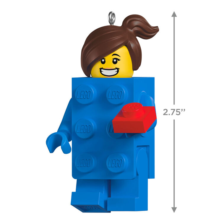 Hallmark Brick Suit Girl LEGO® Minifigure Ornament