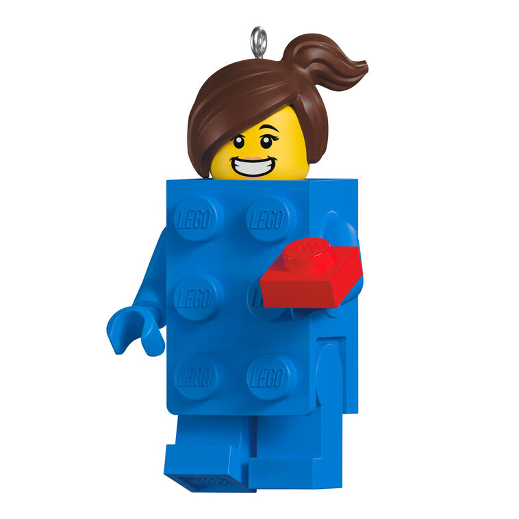 hallmark Brick Suit Girl LEGO® Minifigure Ornament
