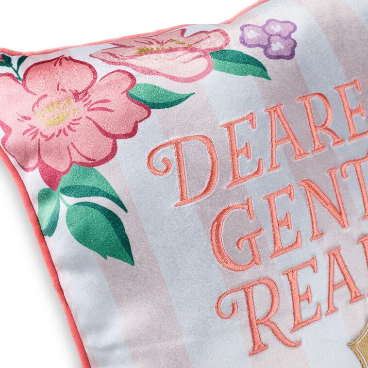Hallmark Bridgerton Dearest Gentle Reader Throw Pillow 18x18