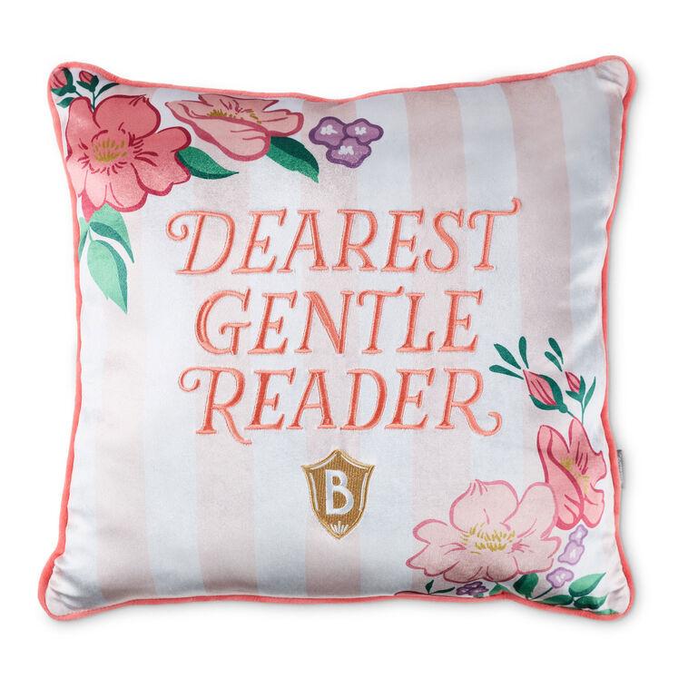 hallmark Bridgerton Dearest Gentle Reader Throw Pillow 18x18