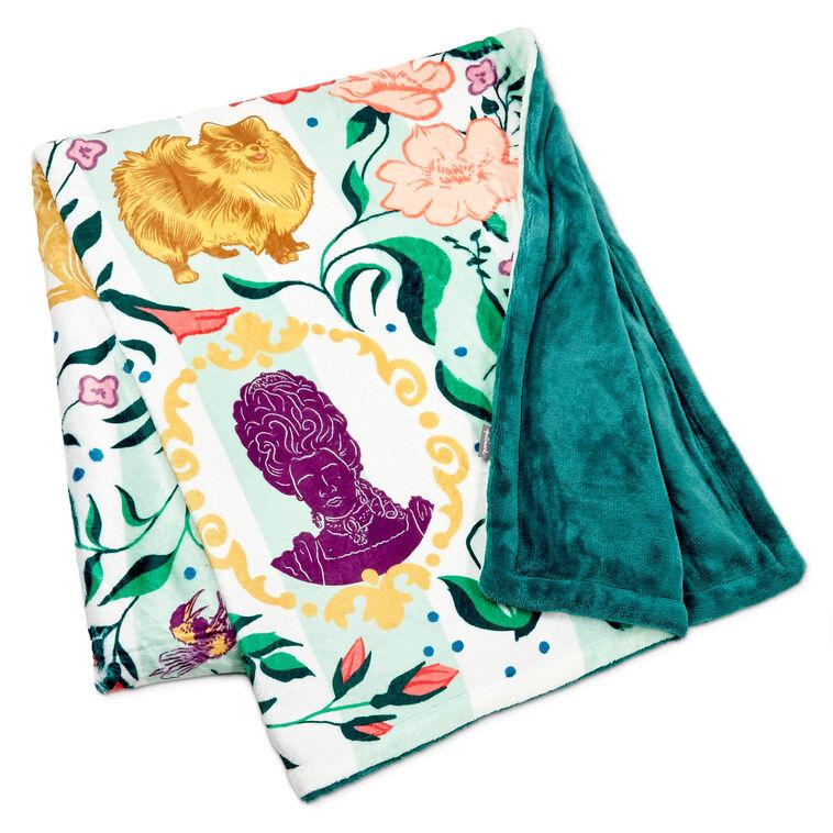 hallmark Bridgerton Ton Silhouettes on Floral Blanket 50x60