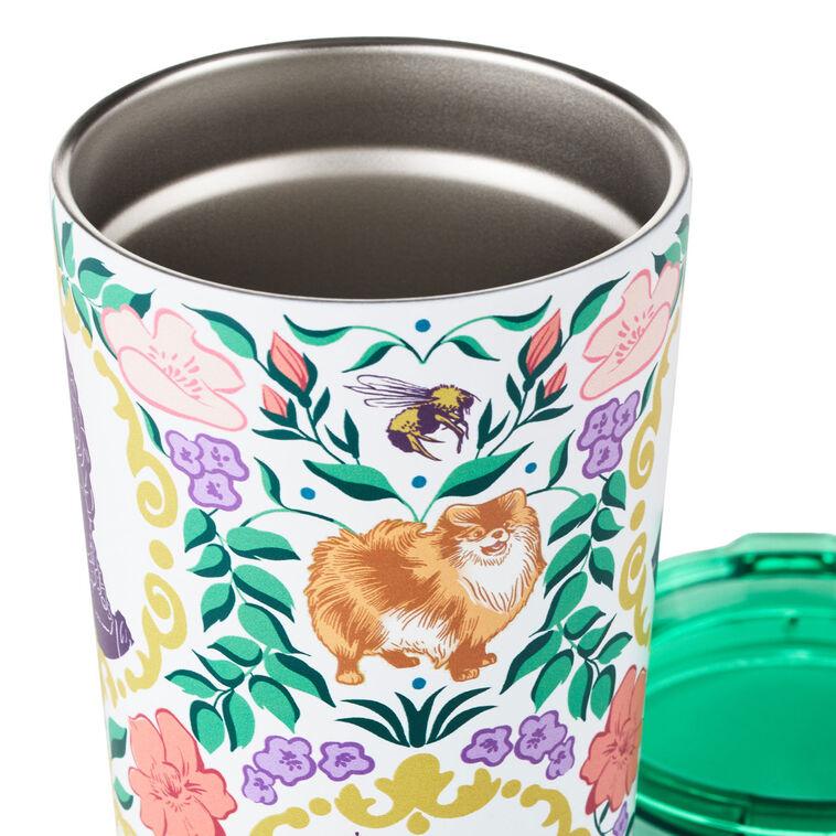 Hallmark Bridgerton Ton Silhouettes On Floral Travel Mug 15 Oz