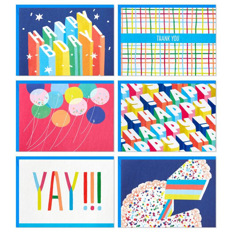 hallmark Bright and Cheery Assorted Blank Boxed Notes Pack of 24