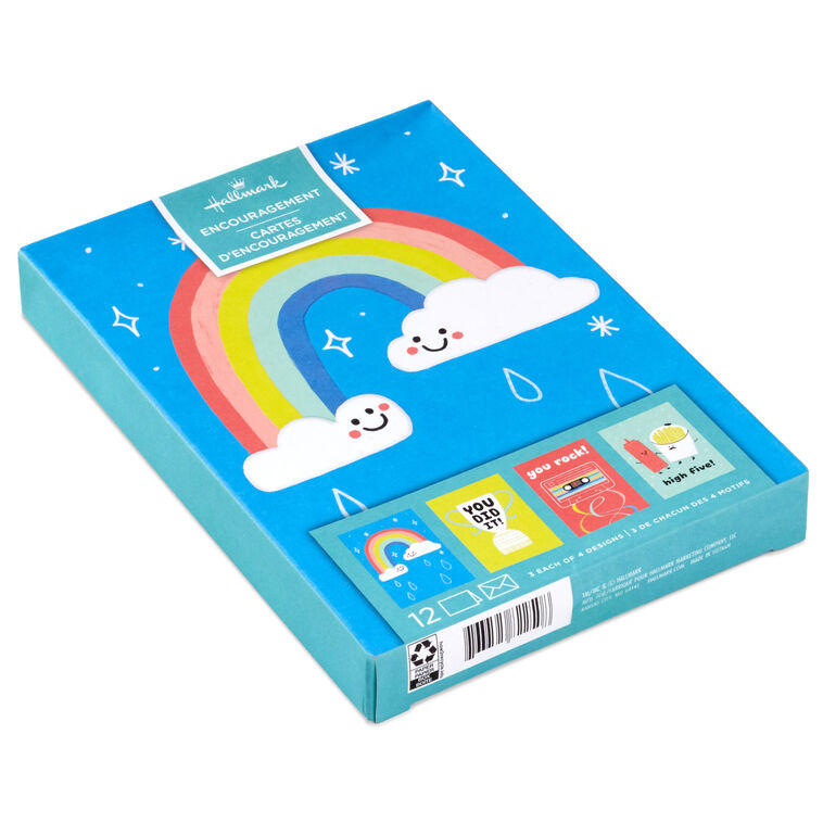 Hallmark Bright And Cheery Kids Boxed Encouragement Cards Assortment Pack Of 12