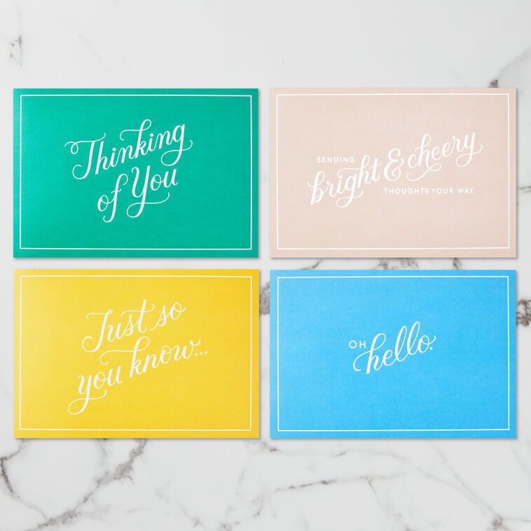 Hallmark Bright And Cheery Nature Pop-Up Assorted Thinking Of You Cards Pack Of 4