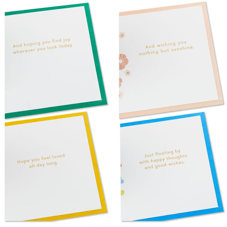 Hallmark Bright And Cheery Nature Pop-Up Assorted Thinking Of You Cards Pack Of 4