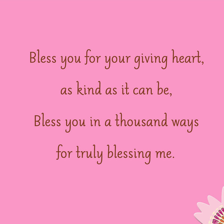 Hallmark Bright Flowers Bless You Religious Thank-You Card