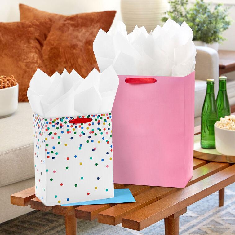 Hallmark Bright Holiday 8-Pack Assorted Gift Bag Bundle