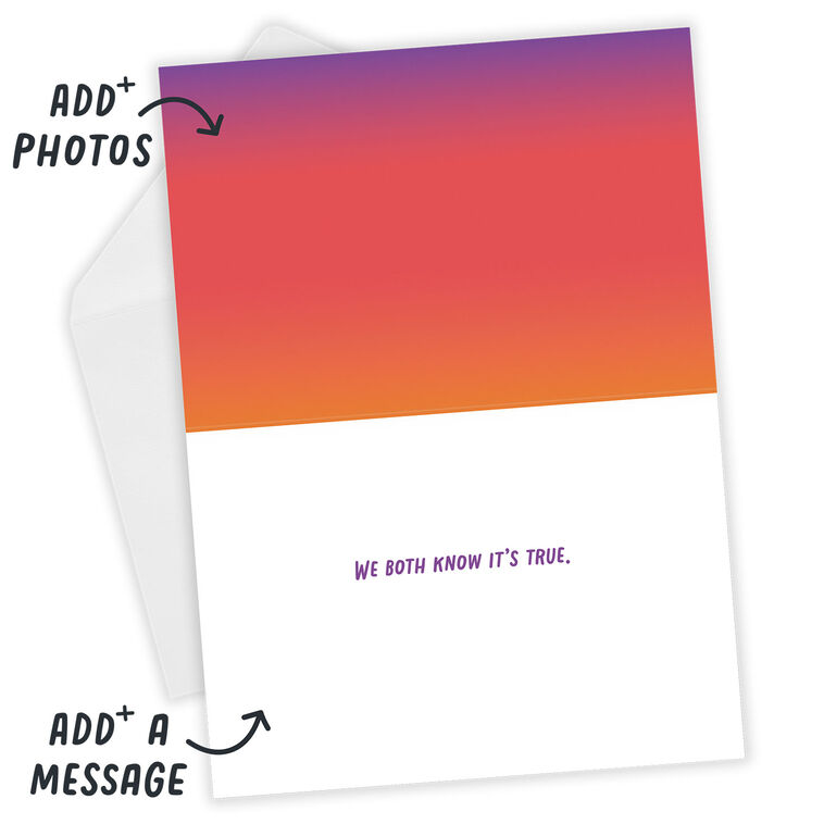 Hallmark Bright Ombré And Hearts Custom Mother's Day Card
