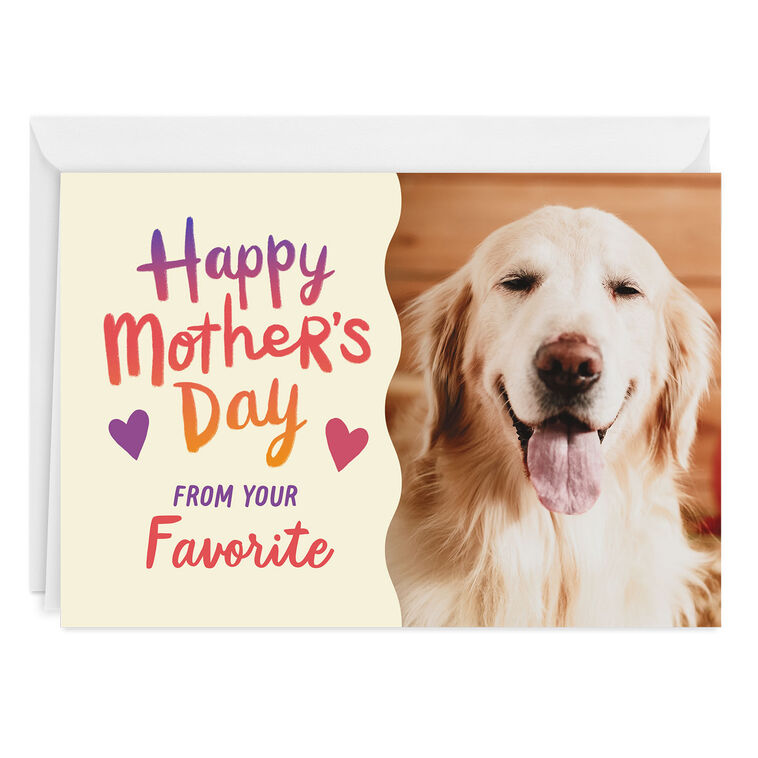 hallmark Bright Ombré and Hearts Custom Mother's Day Card