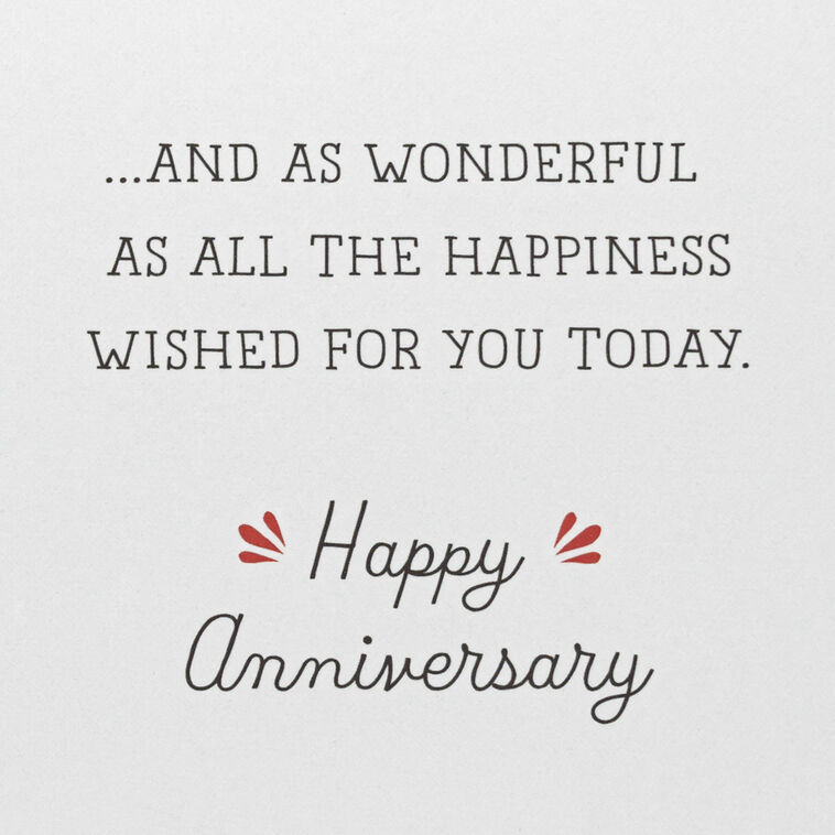 Hallmark Bright Warm And Wonderful Anniversary Card For Couple