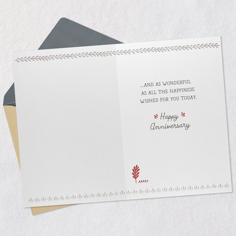 Hallmark Bright Warm And Wonderful Anniversary Card For Couple