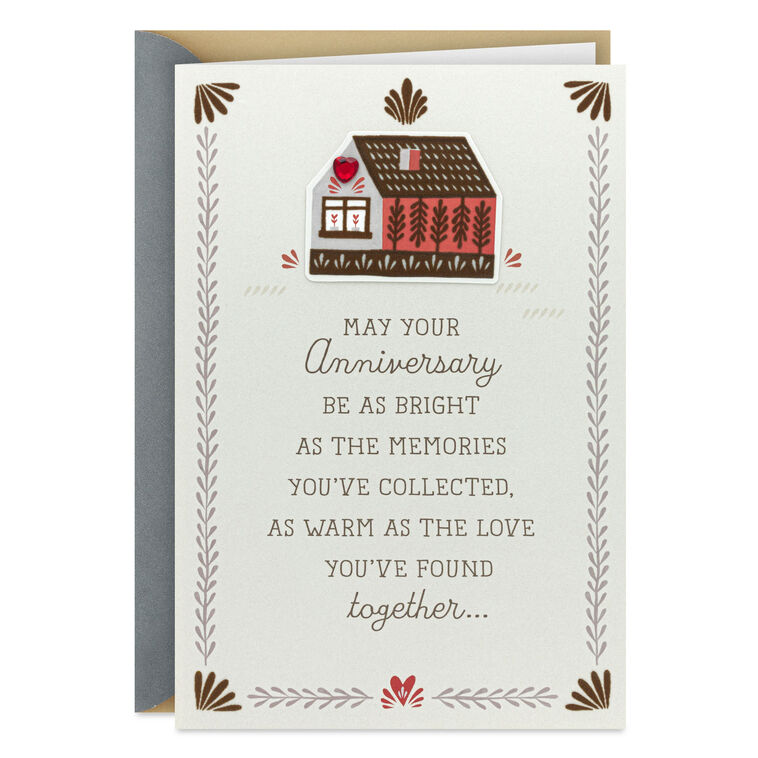 hallmark Bright Warm and Wonderful Anniversary Card for Couple