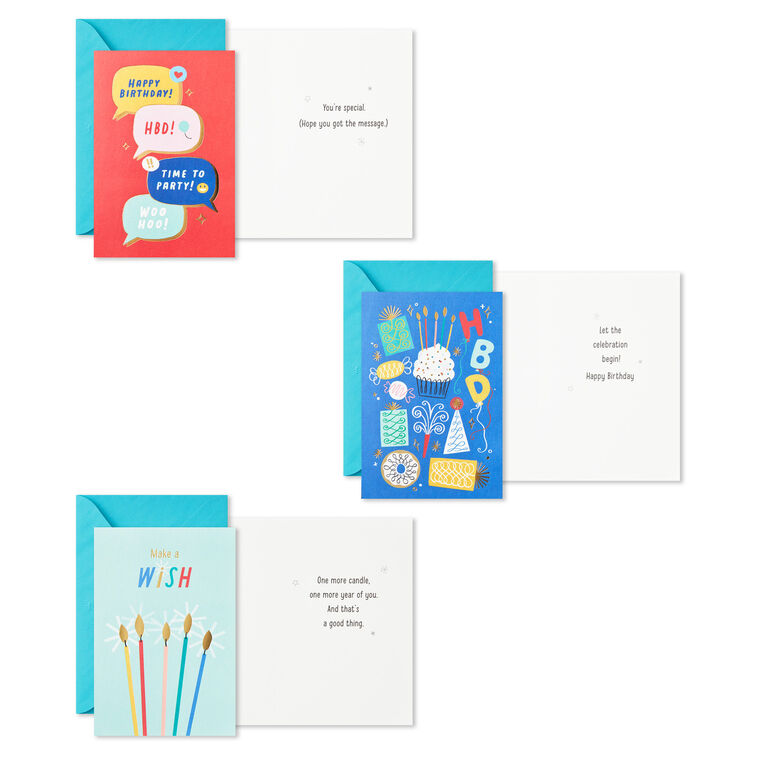 Hallmark Bright Wishes Boxed Birthday Cards Assortment Pack Of 36