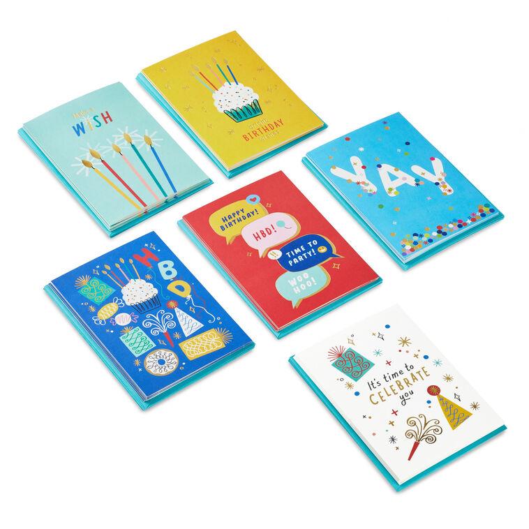hallmark Bright Wishes Boxed Birthday Cards Assortment Pack of 36