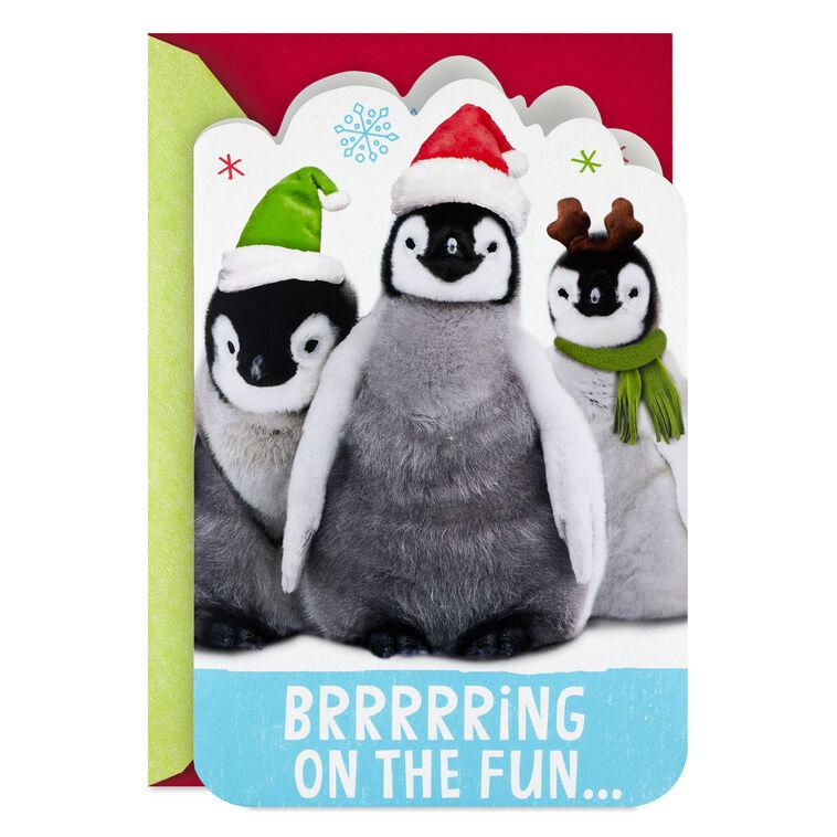 hallmark Bring on the Fun Penguins Musical Christmas Card