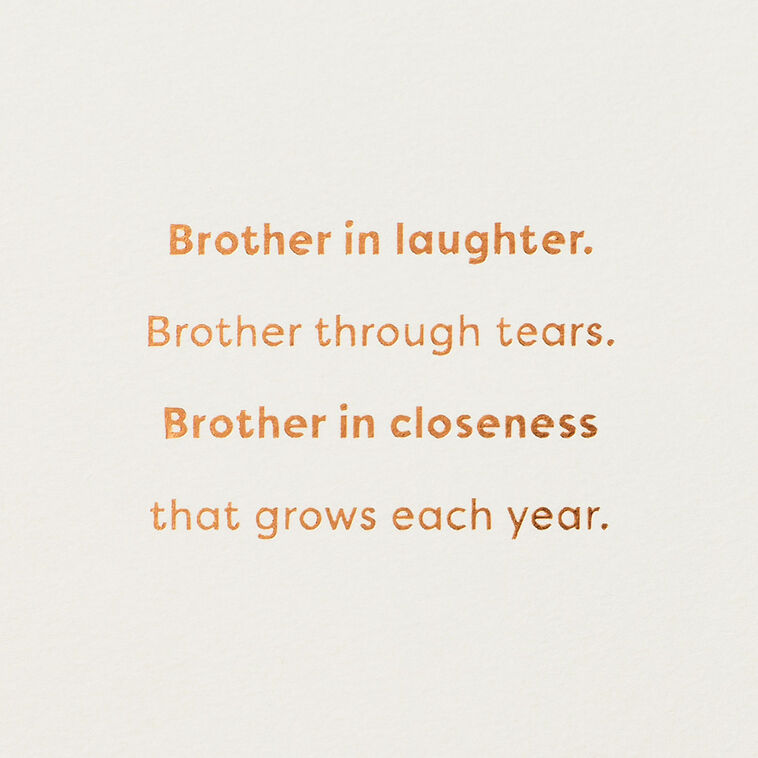 Hallmark Brother In Kindness Heart And Spirit Birthday Card For Brother-in-Law