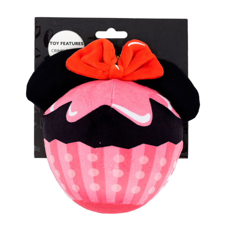 Hallmark Buckle-Down Disney Minnie Mouse Plush Cupcake Squeaker Dog Toy
