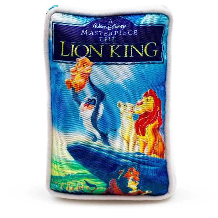 hallmark Buckle-Down Disney The Lion King VHS Movie Box Squeaker Dog Toy