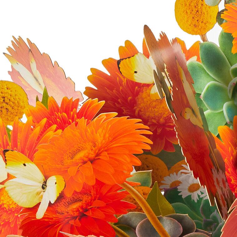 Hallmark Build-a-Bouquet Butterflies And Daisies Pop-Up Paper Flowers