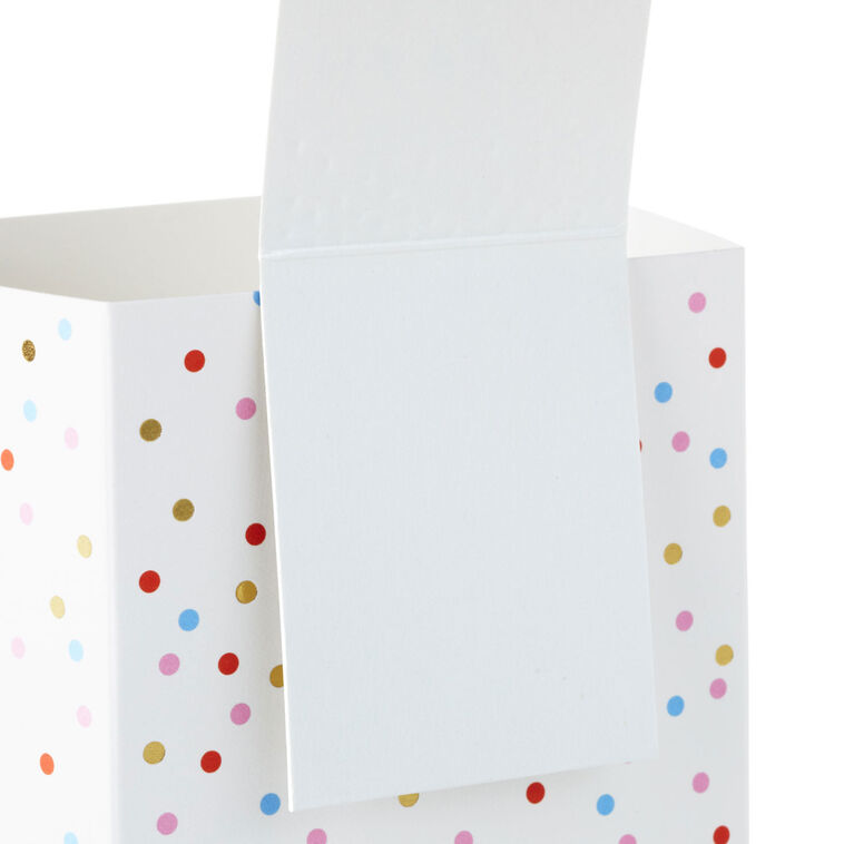 Hallmark Build-a-Bouquet Happy Birthday Confetti Pop-Up Paper Vase With Mini Card