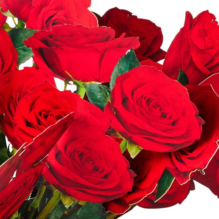 Hallmark Build-a-Bouquet Red Roses Pop-Up Paper Flowers