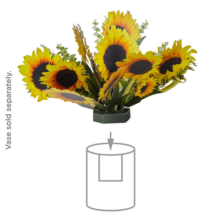 Hallmark Build-a-Bouquet Sunflowers Pop-Up Paper Flowers