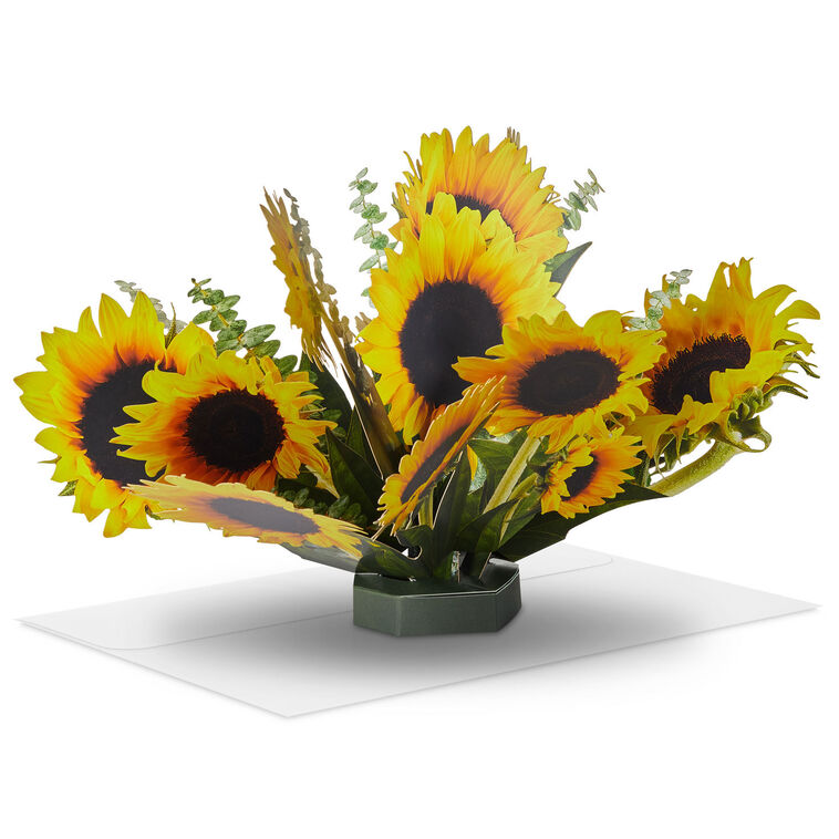 hallmark Build-a-Bouquet Sunflowers Pop-Up Paper Flowers