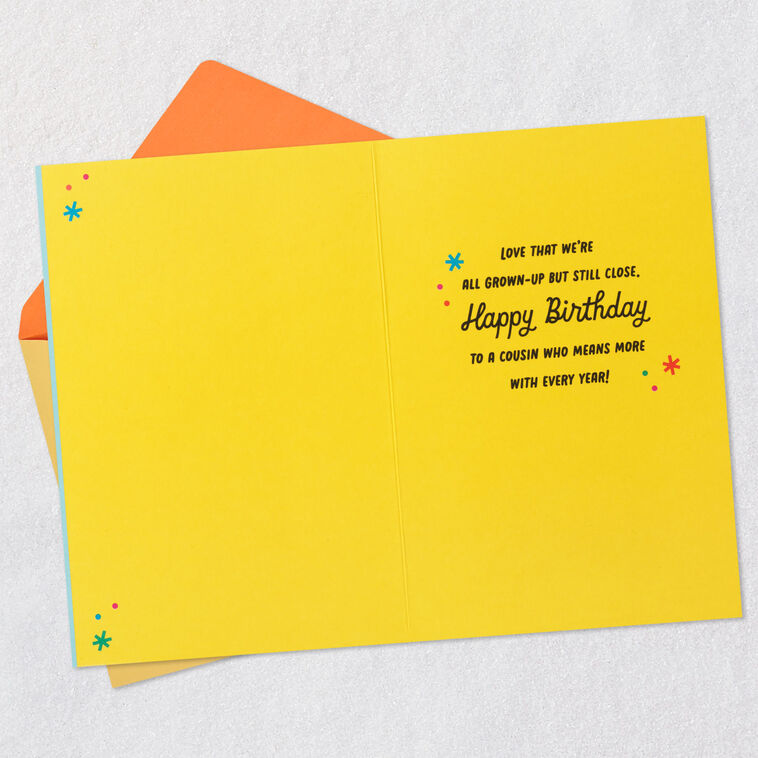 Hallmark Built-In Friends From Day One Birthday Card For Cousin