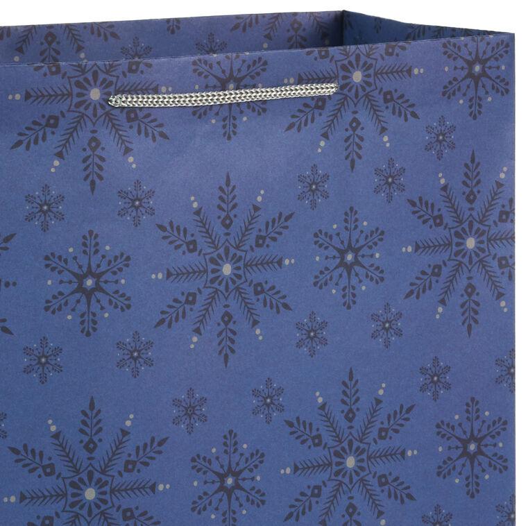 Hallmark Bulk Blue And Gray 18-Pack Holiday Gift Bags Assorted Sizes And Designs