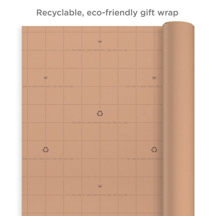 Hallmark Bulk Kraft Paper And White 2-Pack Wrapping Paper 160 Sq. Ft. Total