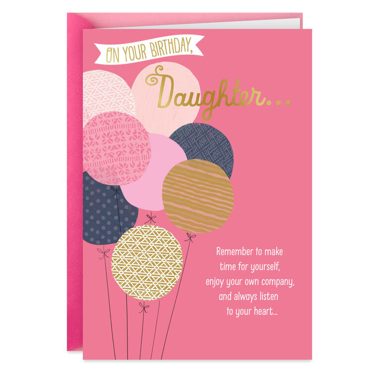 hallmark Bunch of Balloons Birthday Card for Daughter