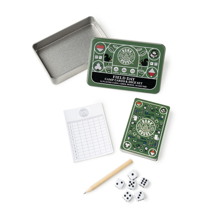 hallmark Bunk House Field Day Camp Cards and Dice Set