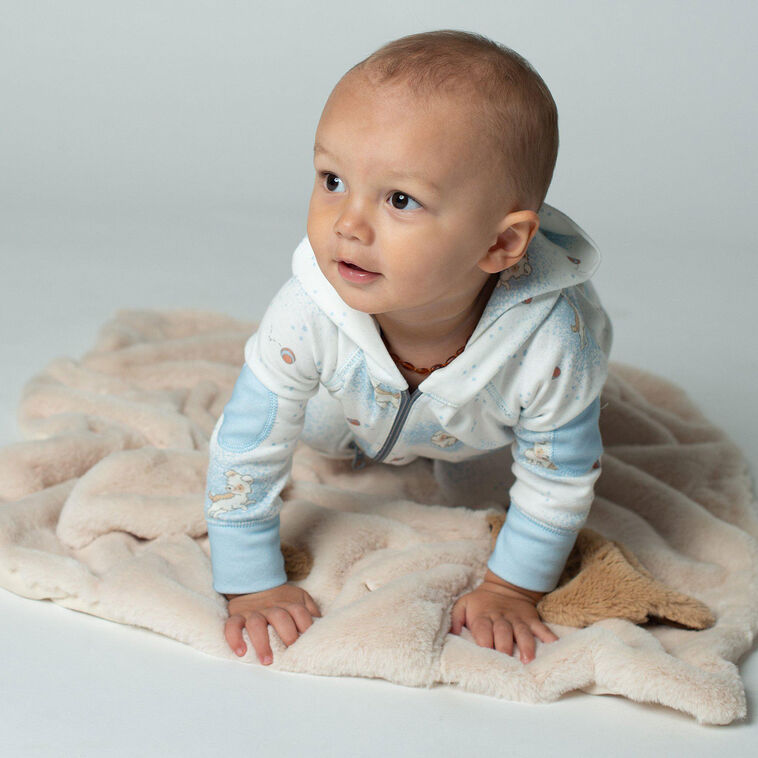 Hallmark Bunnies By The Bay Skipit Puppy Tuck Me In Blanket 28"