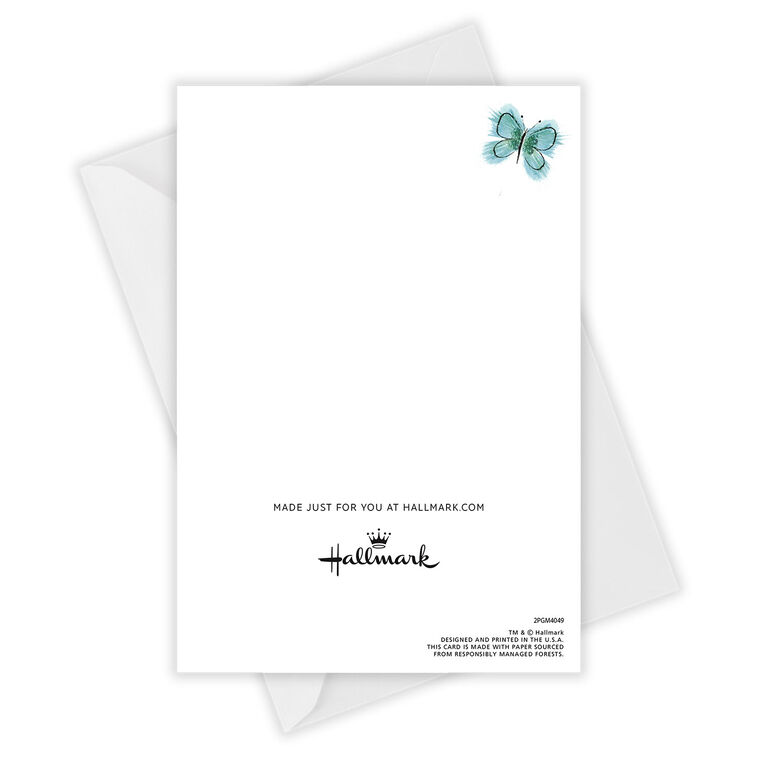 Hallmark Butterflies And Happiness Custom Birthday Card