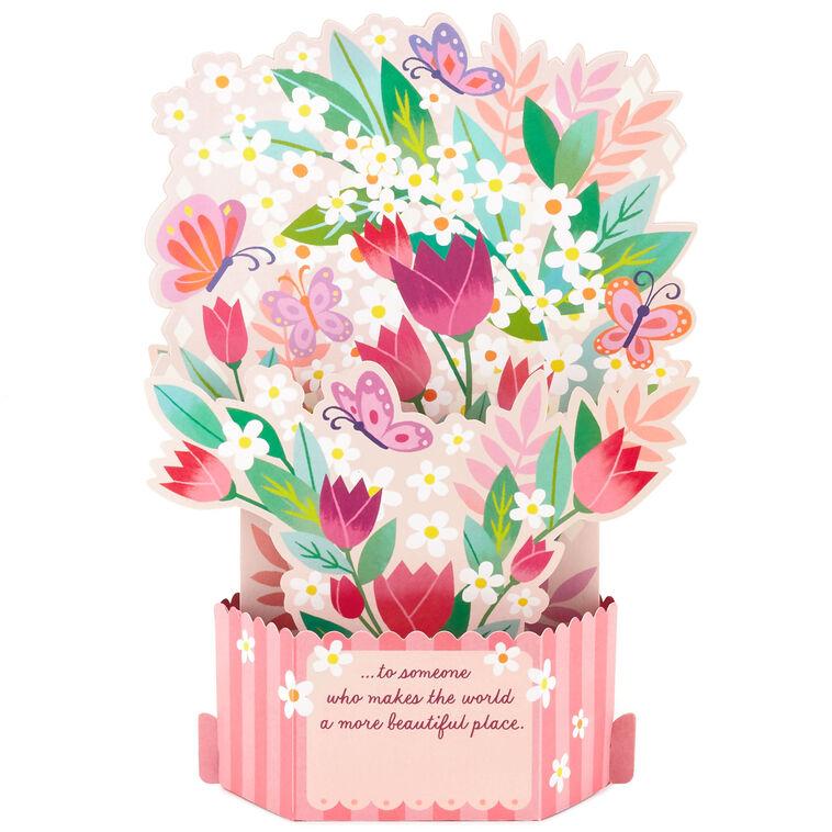 Hallmark Butterfly Bouquet Musical 3D Pop-Up Birthday Card With Motion