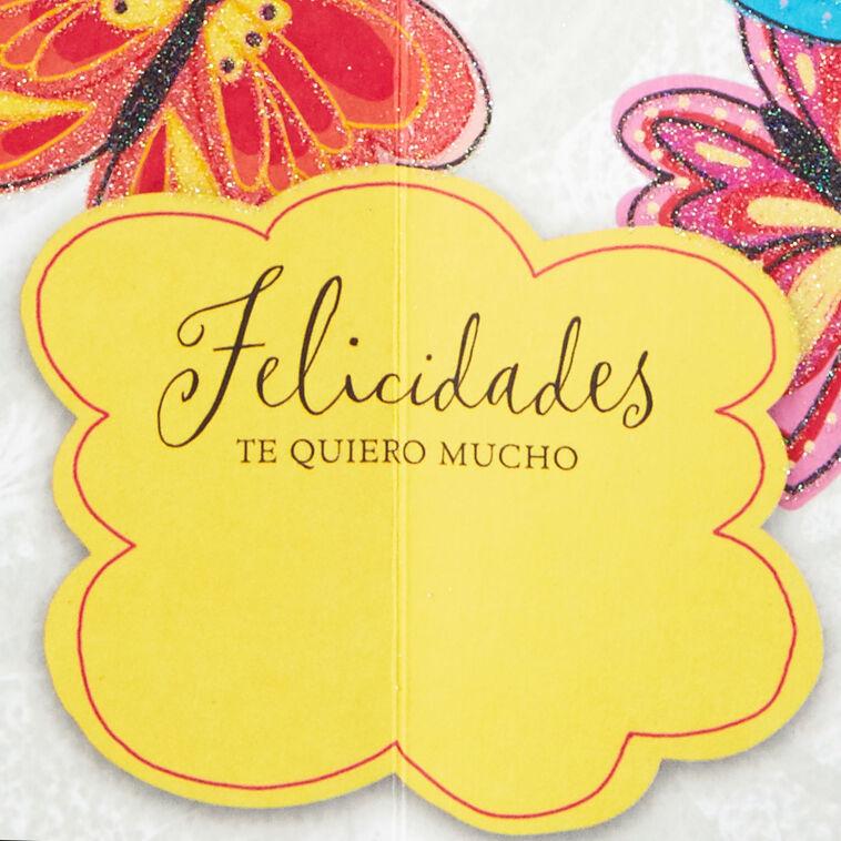 Hallmark Butterfly Bouquet Spanish-Language Pop Up Birthday Card