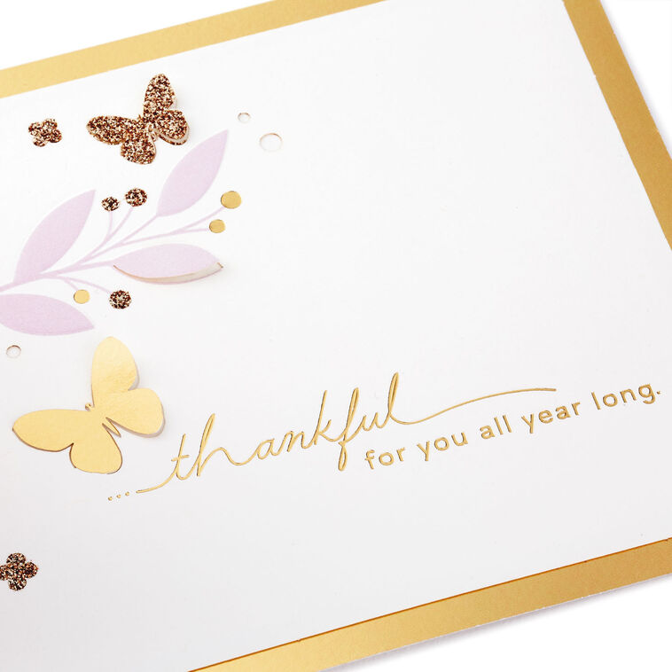 Hallmark Butterfly Bouquet Thankful For You 3D Pop-Up Thinking Of You Card