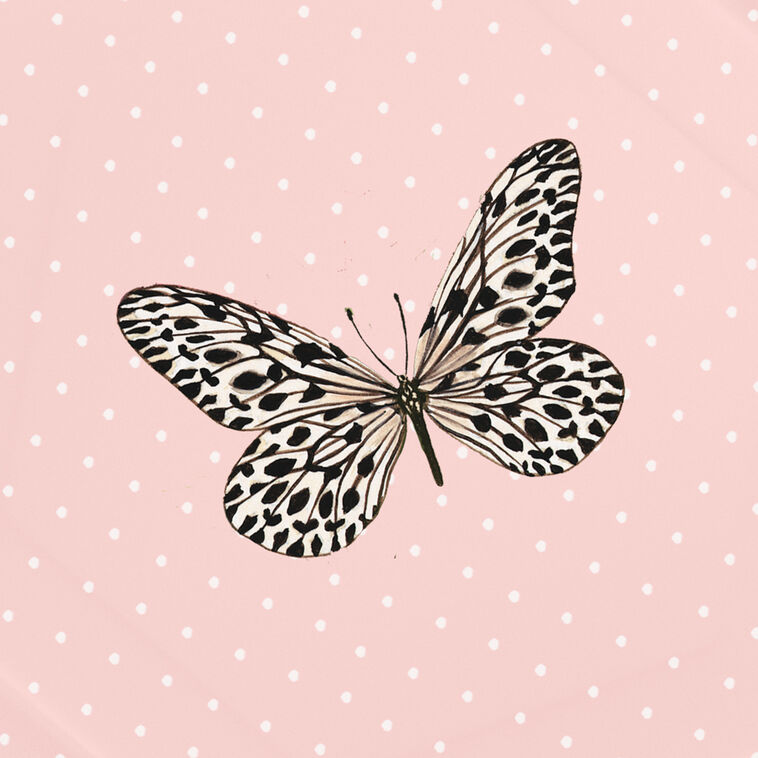 Hallmark Butterfly On Pink Hexagonal Dessert Plates Set Of 8