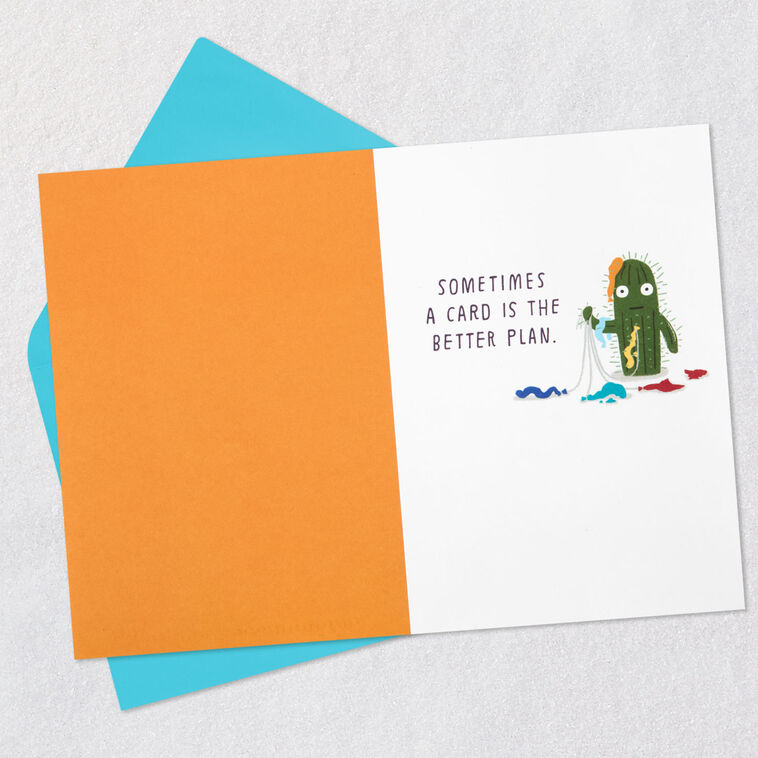 Hallmark Cactus With Balloons Funny Encouragement Card