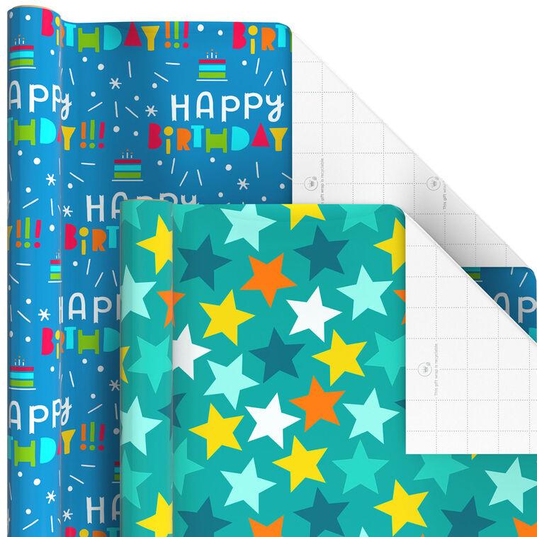 Hallmark Cake Break 6-Pack Wrapping Paper Assortment 180 Sq. Ft