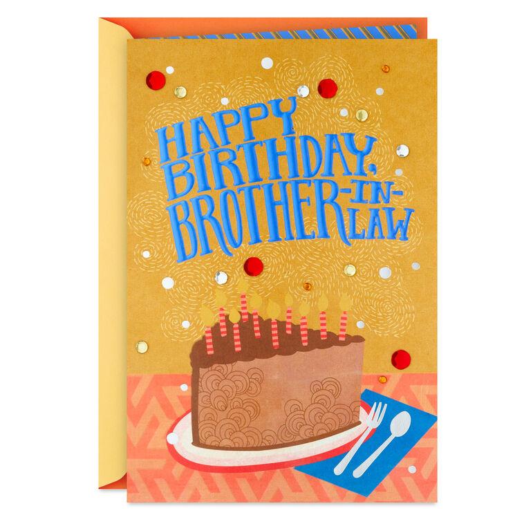 hallmark Cake Slice Birthday Card for Brother-in-Law