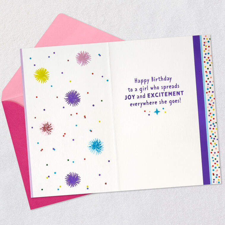 Hallmark Cake With Candle And Confetti Birthday Card For Goddaughter