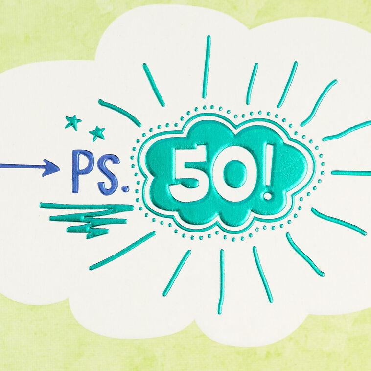 Hallmark Can't Believe You're 50 Funny 50th Birthday Card