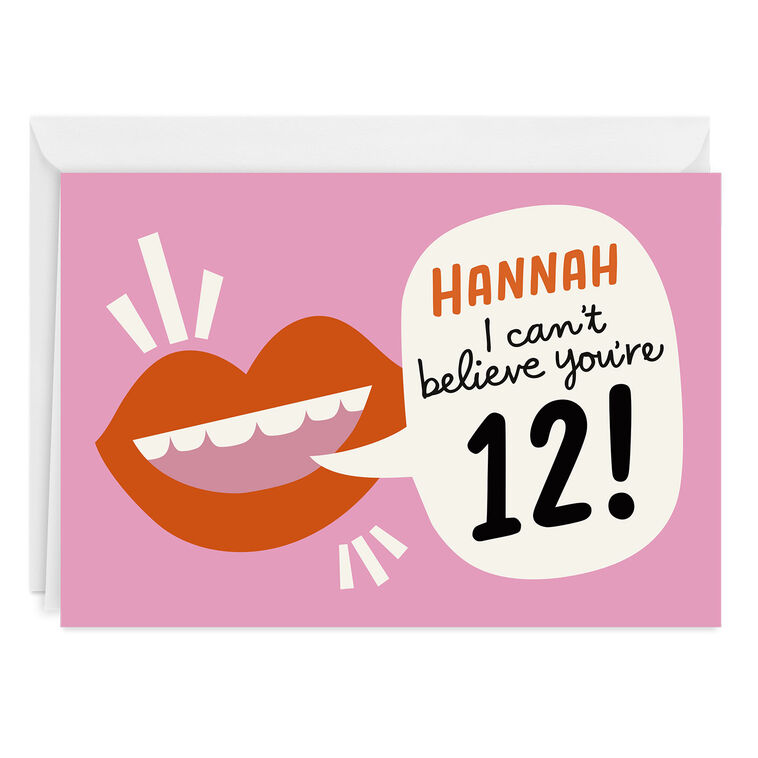 hallmark Can't Believe You’re Numbered Custom Birthday Card