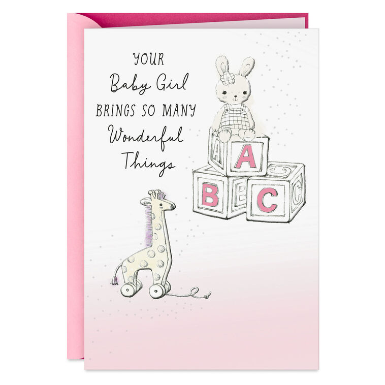 hallmark Can’t Wait to Meet Your New Daughter Baby Shower Card