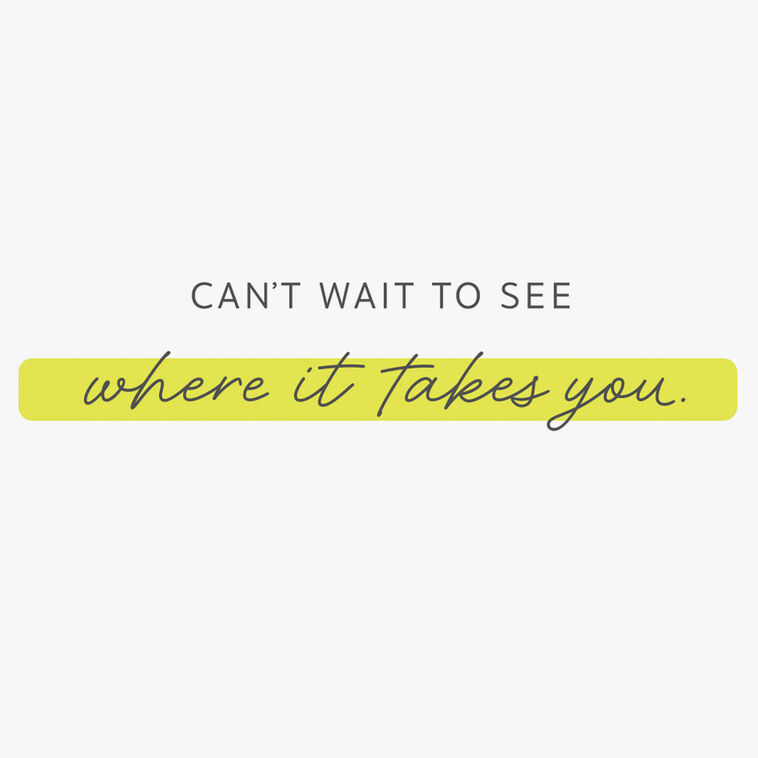 Hallmark Can't Wait To See What's Next Good Luck Card