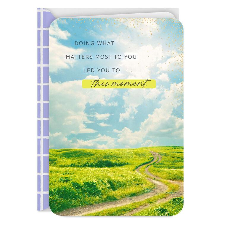 hallmark Can't Wait to See What's Next Good Luck Card